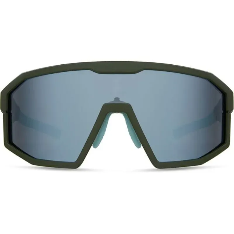 Madison Enigma Sunglasses - Matt Olive - Smoke Mirror / Amber / Clear-3