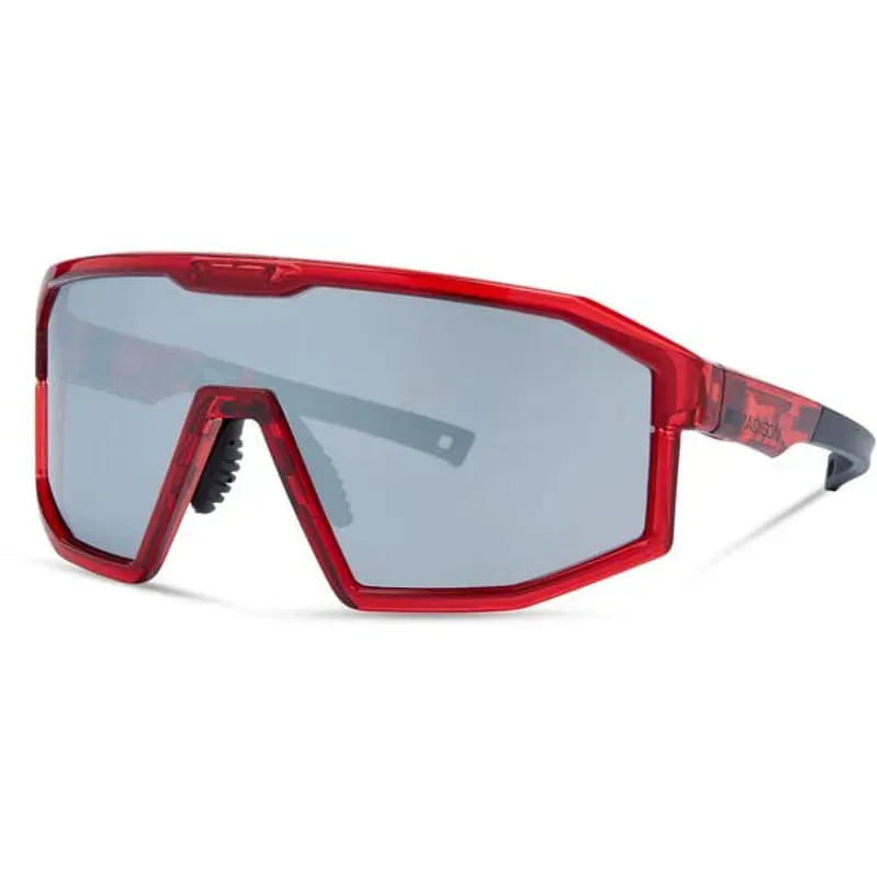 Madison Enigma Sunglasses - Red Crystal - Black Mirror / Amber / Clear