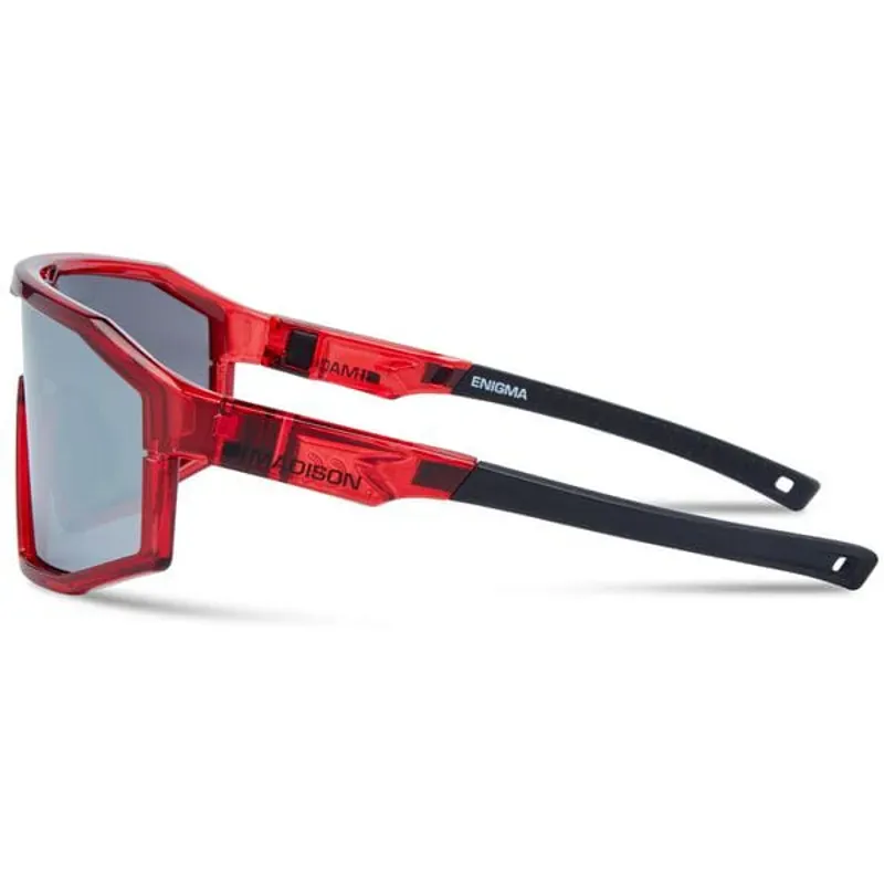 Madison Enigma Sunglasses - Red Crystal - Black Mirror / Amber / Clear-1