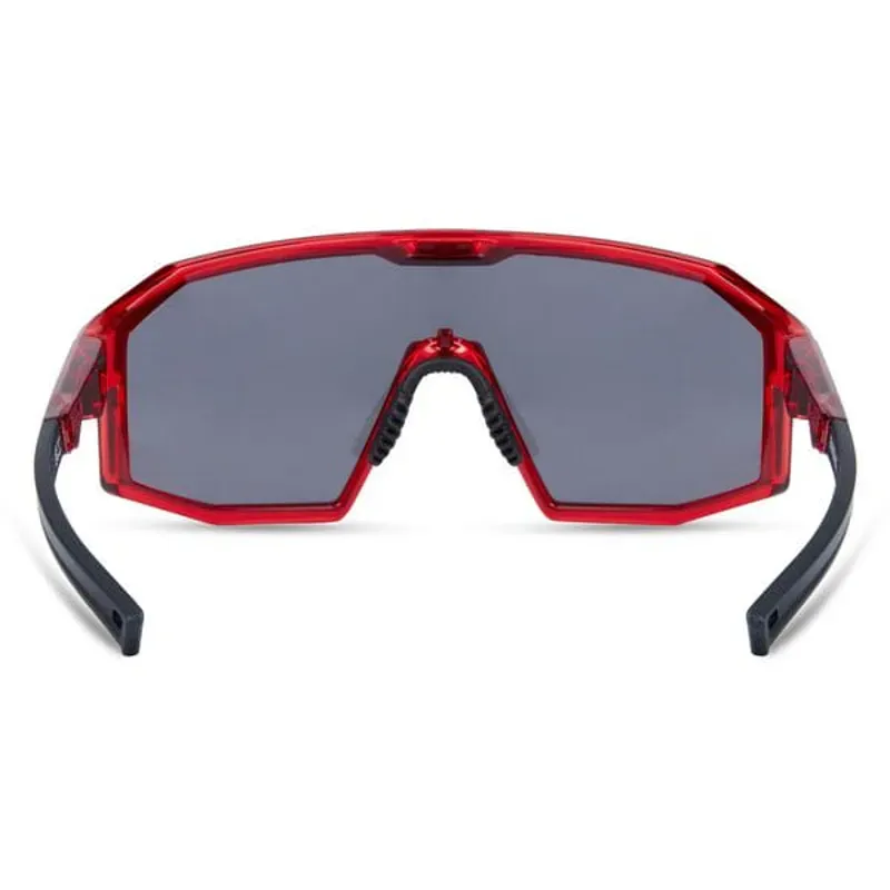 Madison Enigma Sunglasses - Red Crystal - Black Mirror / Amber / Clear-2