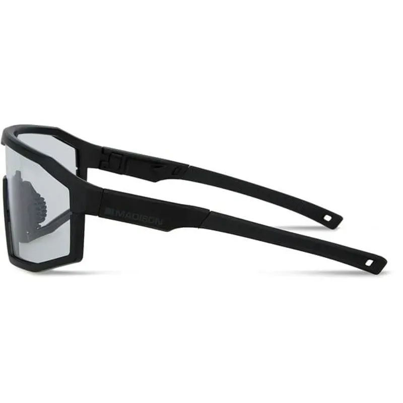 Madison Enigma Sunglasses - Matt Black - Clear Single Lens-1