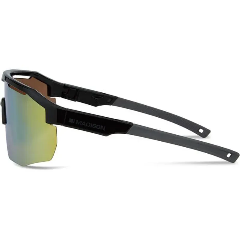 Madison Cipher Sunglasses - Gloss Black - Bronze / Amber / Clear Lens-1