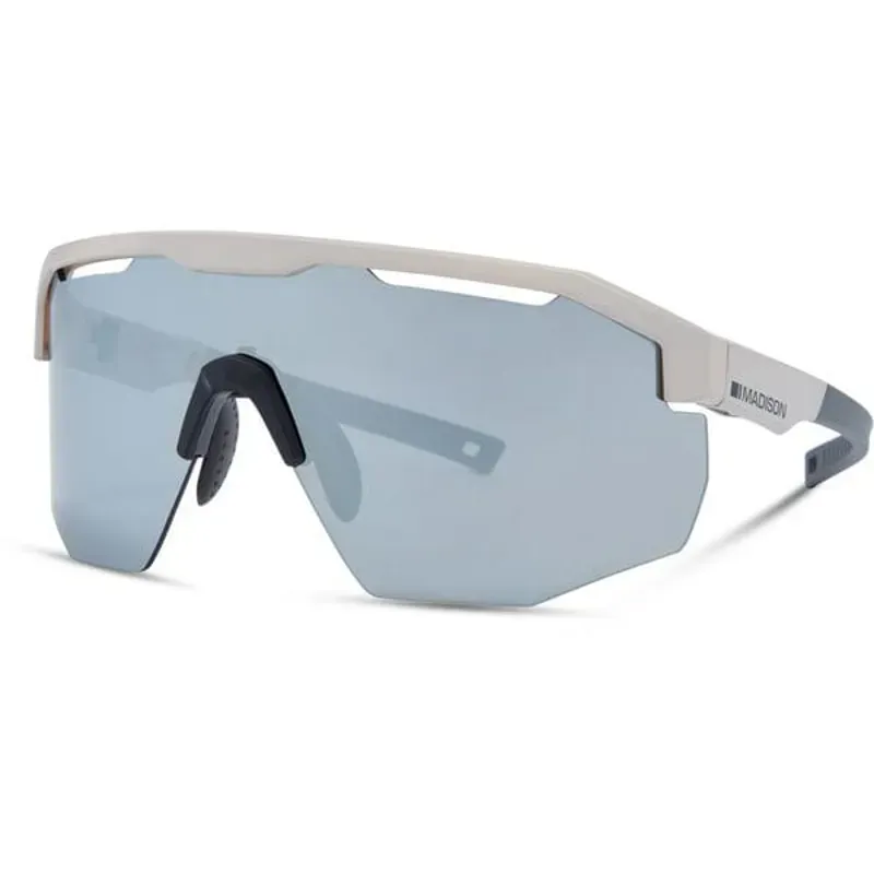 Madison Cipher Sunglasses - Desert Sand - Silver / Amber / Clear Lens