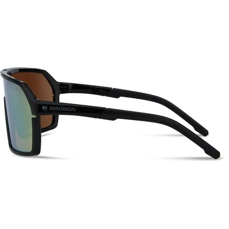Madison Crypto Sunglasses - Black Frame - Bronze / Amber / Clear Lens-1
