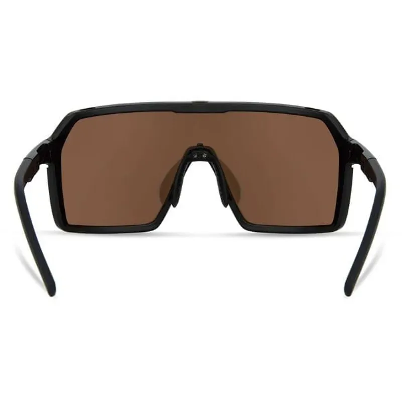 Madison Crypto Sunglasses - Black Frame - Bronze / Amber / Clear Lens-2