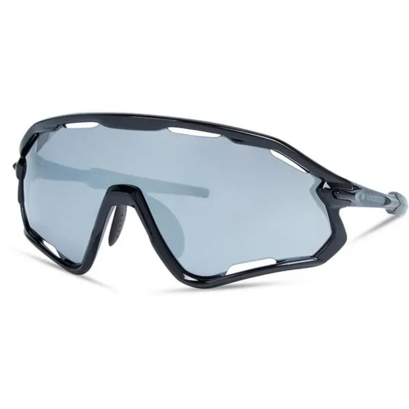 Madison Code Breaker Sunglasses - Black - Silver Mirror Single Lens