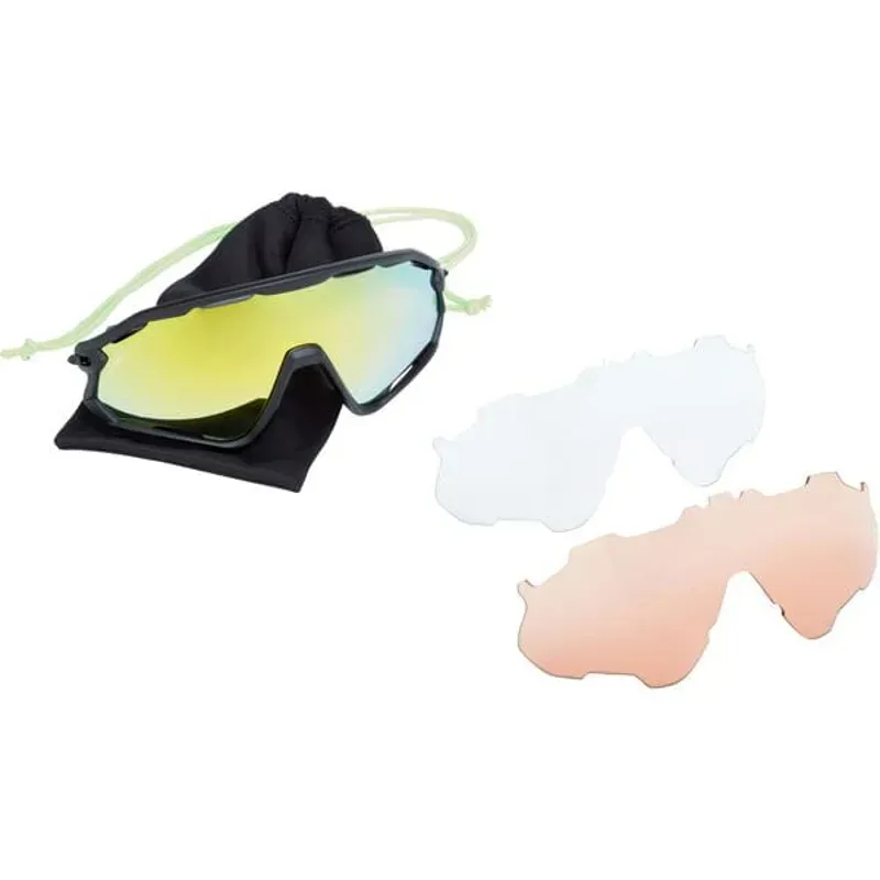 Madison Code Breaker II 3pack BK/ BNZ Matt Black one size bronze mirror / amber / clear-4