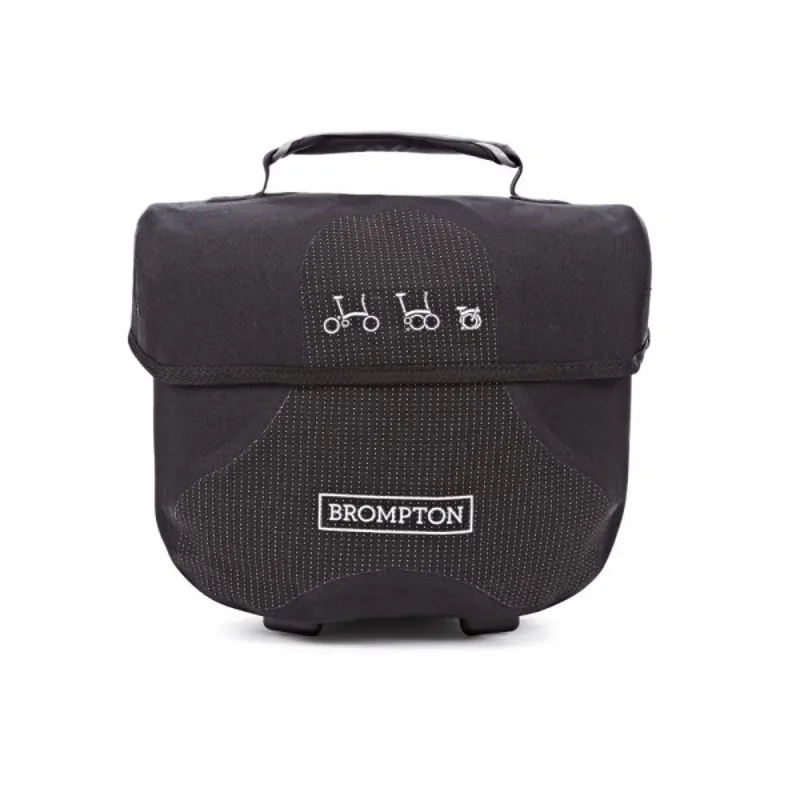 Brompton Mini O Bag in Black Reflective