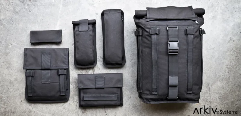 Mission Workshop ARKIV Laptop Case in Black Waxed Canvas-1