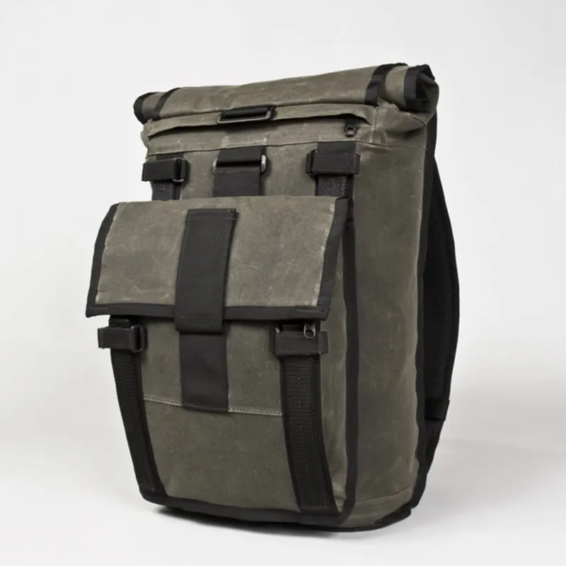 Mission Workshop R2 20 LTR Field Pack in Black Waxed Canvas-7