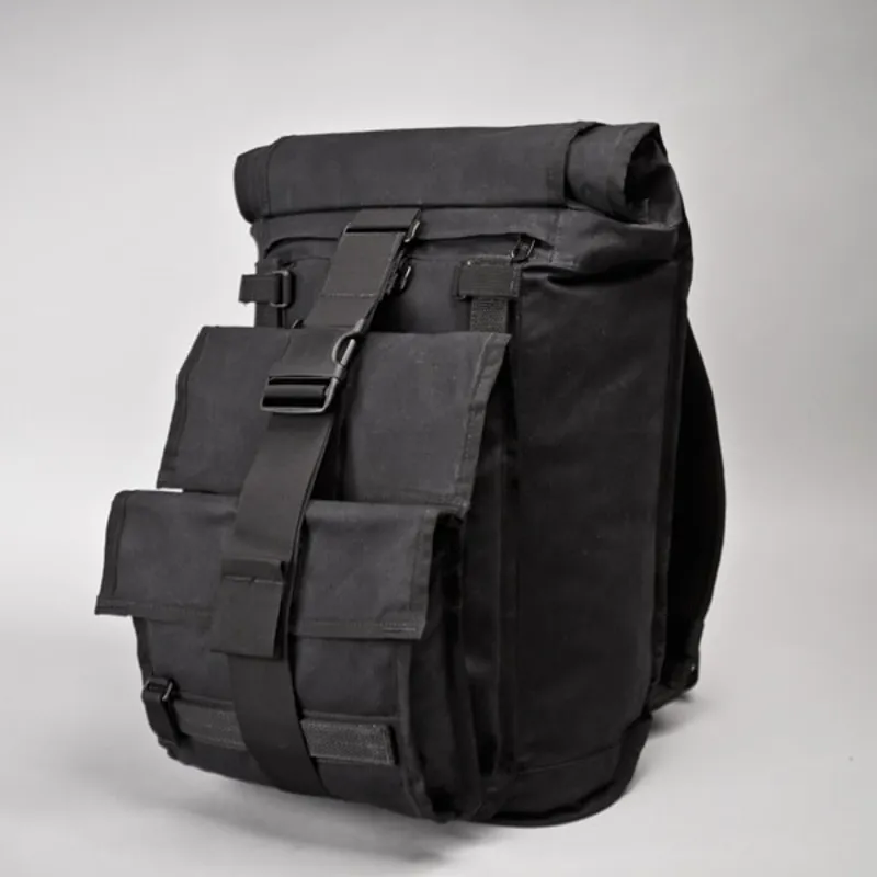 Mission Workshop R2 20 LTR Field Pack in Black Waxed Canvas-5