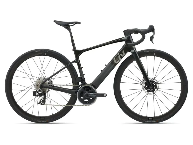 Liv Avail Advanced E+ Elite 0 E-Road Bike In Gloss Raw Carbon