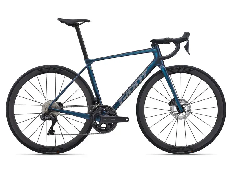 Giant TCR Advanced Pro 0-Di2 Road Bike In Gloss Ocean Twilight/Lightning