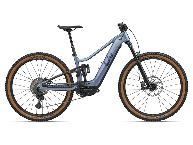 Liv Embolden E+ 0 Electric Full Suspension MTB in Atmosphere Blue