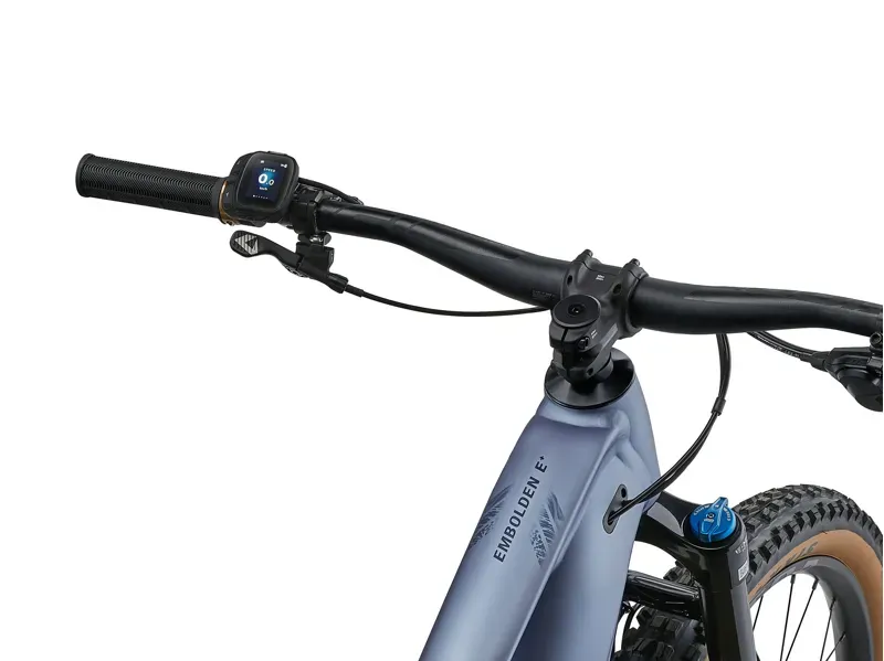 Liv Embolden E+ 0 Electric Full Suspension MTB in Atmosphere Blue-3