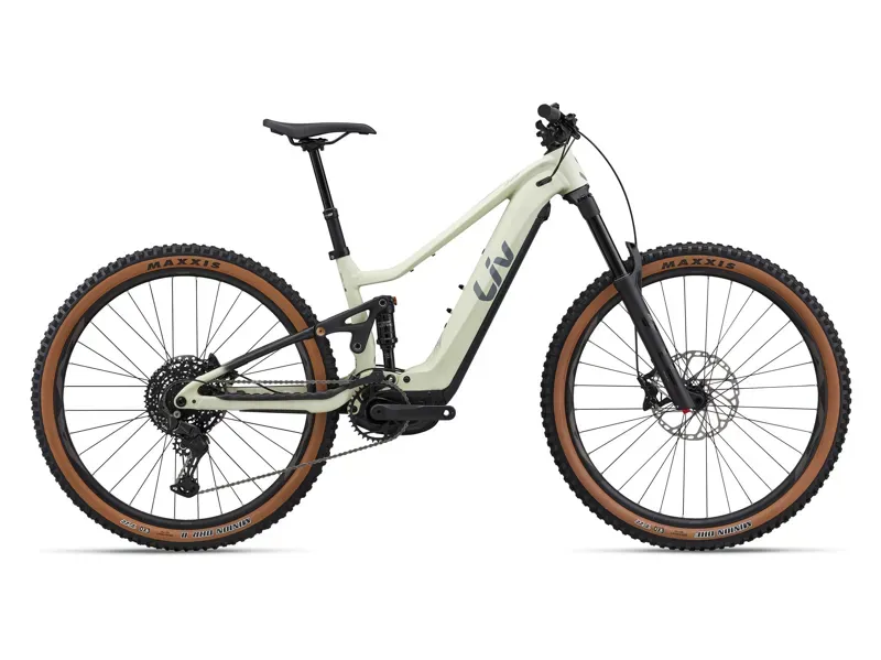 Liv Embolden E+ 1 Electric Full Suspension MTB in Pale Moss