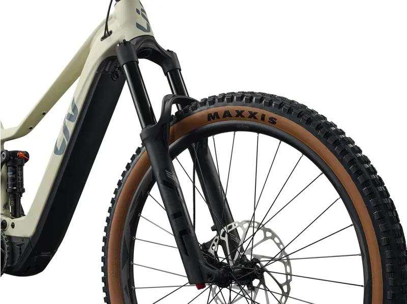 Liv Embolden E+ 1 Electric Full Suspension MTB in Pale Moss-3