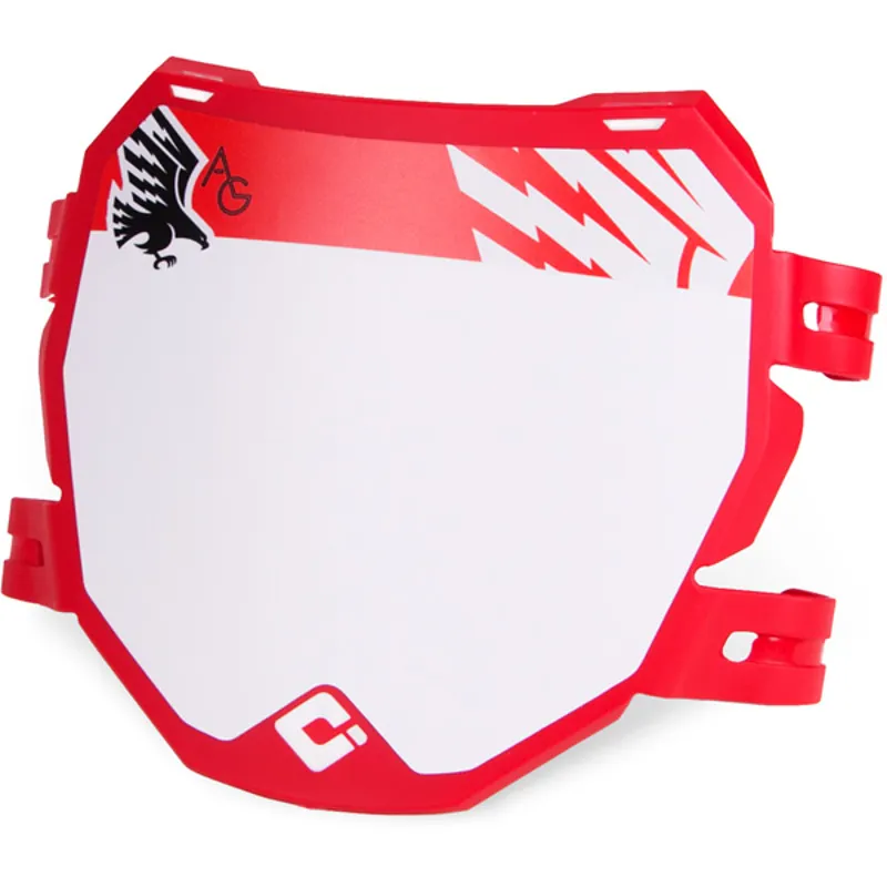 Odi DH MTB Number Plate in Red