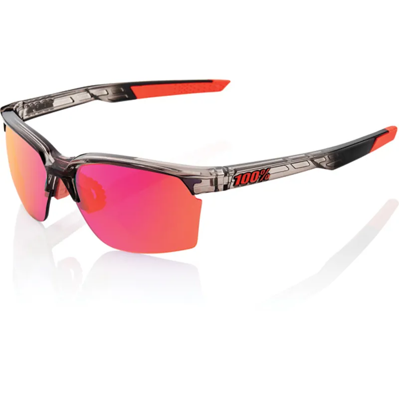 100 Percent Sportcoupe Mirror Purple Lens Sunglasses in Grey