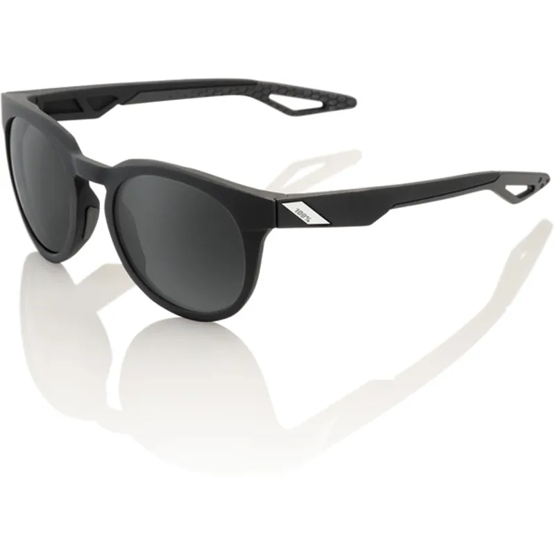 100 Percent Campo PeakPolar Grey Lens Sunglasses in Black