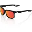 100 Percent Centric HiPer Mirror Red Lens Sunglasses in Black