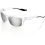 100 Percent Daze HiPer Mirror Silver Lens Sunglasses in White
