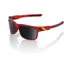 100 Percent Type-S Mirror Black Lens Sunglasses in Red
