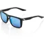 100% Renshaw HiPer Mirror Blue Lens Sunglasses in Matt Black