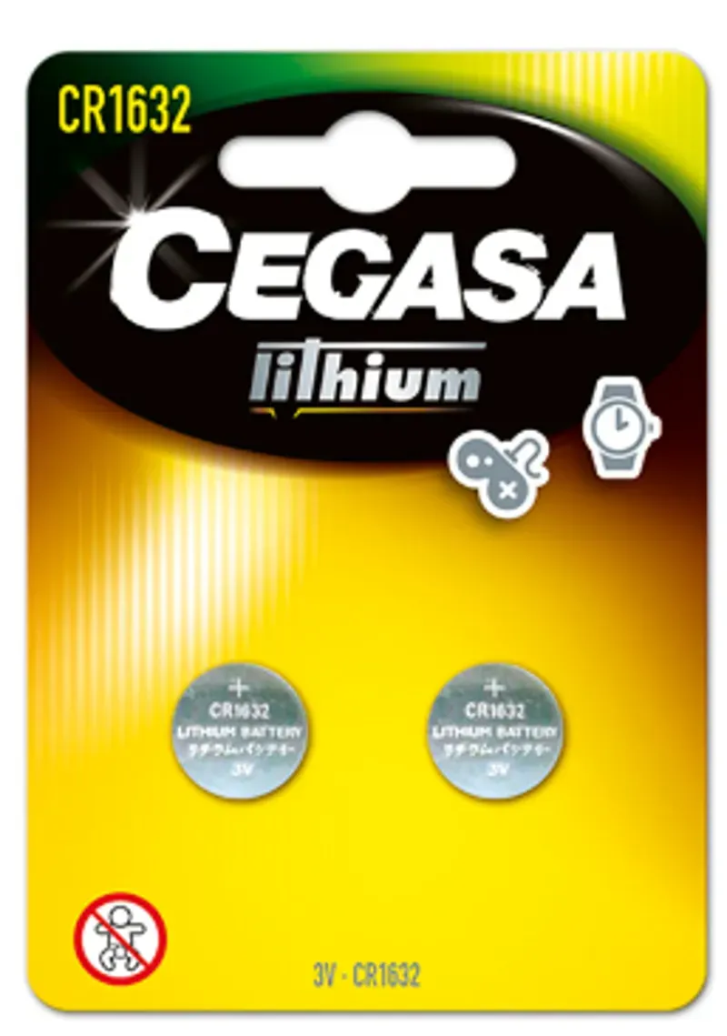 Cegasa CR1632 Lithium Batteries Suited To Shimano 105 Di2 Double Cell Pack