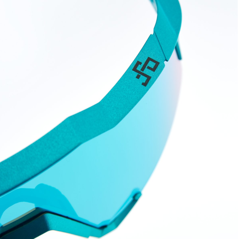 100 Speedcraft Blue Topaz Mirror Lens Sunglasses in Blue-3