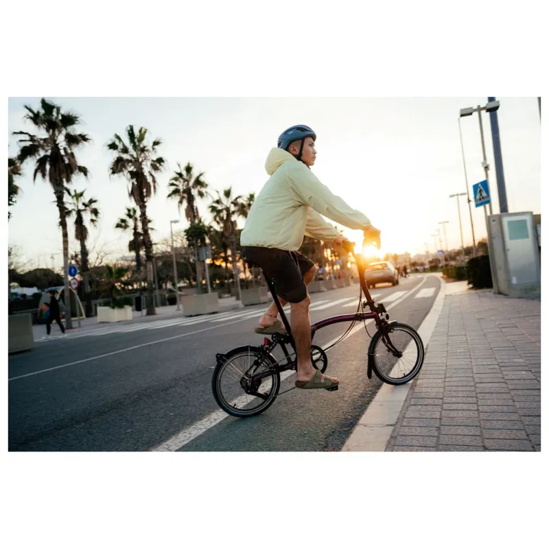 Brompton C Line 12 speed Folding Bike in Amethyst Lacquer-2