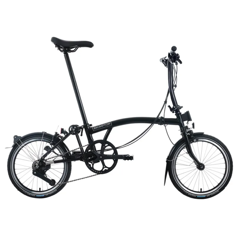 Brompton C Line 12 speed Folding Bike in Black-2