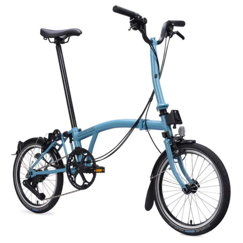 Brompton C Line 12 speed Folding Bike in Cloud Metallic-4