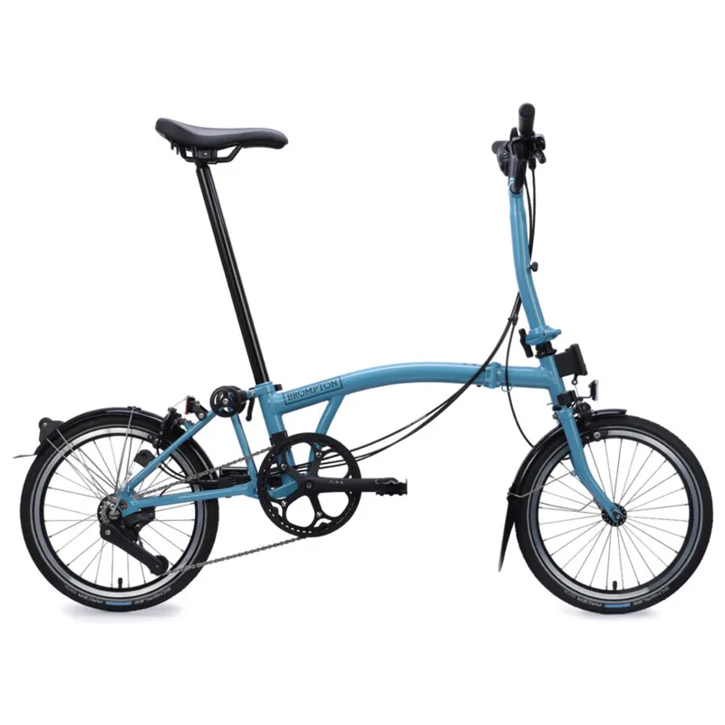 Brompton C Line 12 speed Folding Bike in Cloud Metallic-1