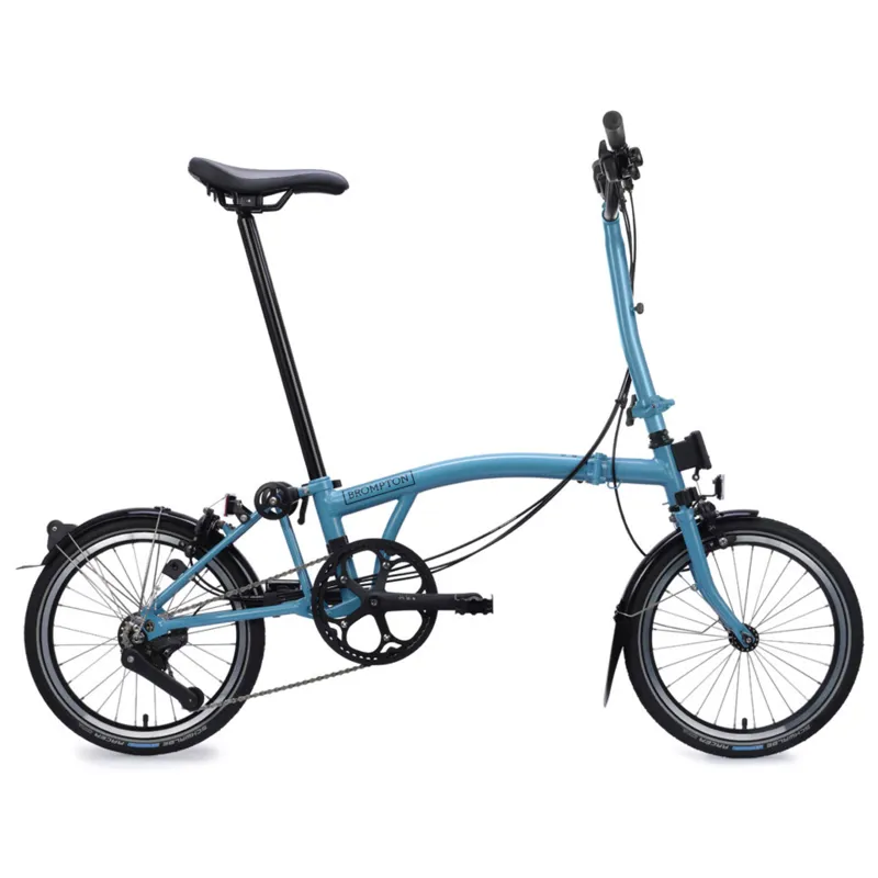 Brompton C Line 12 speed Folding Bike in Cloud Metallic