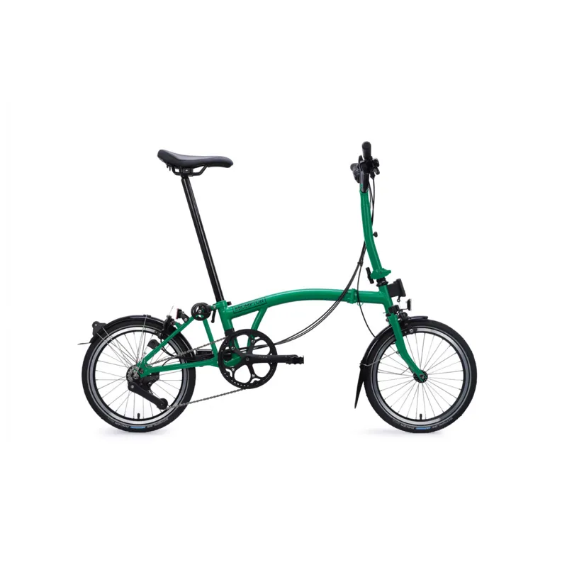 Brompton C Line 12 speed Folding Bike in Palm Green-1