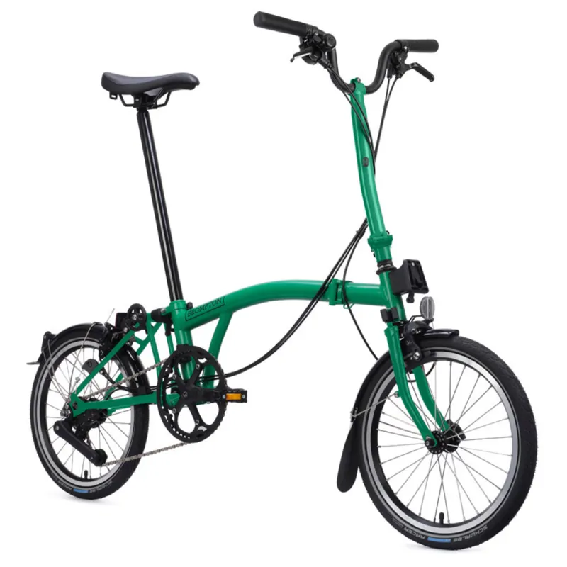 Brompton C Line 12 speed Folding Bike in Palm Green-3