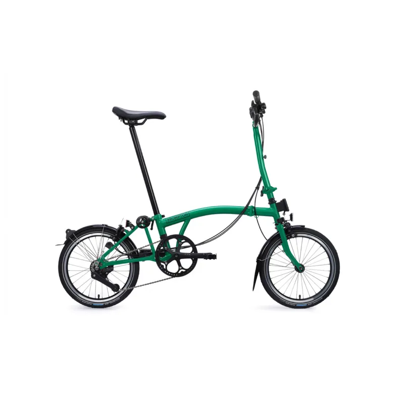 Brompton C Line 12 speed Folding Bike in Palm Green