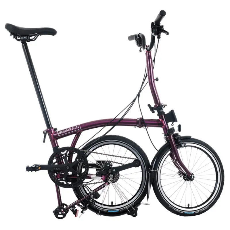 Brompton C Line 4 speed Folding Bike in Amethyst Lacquer-5