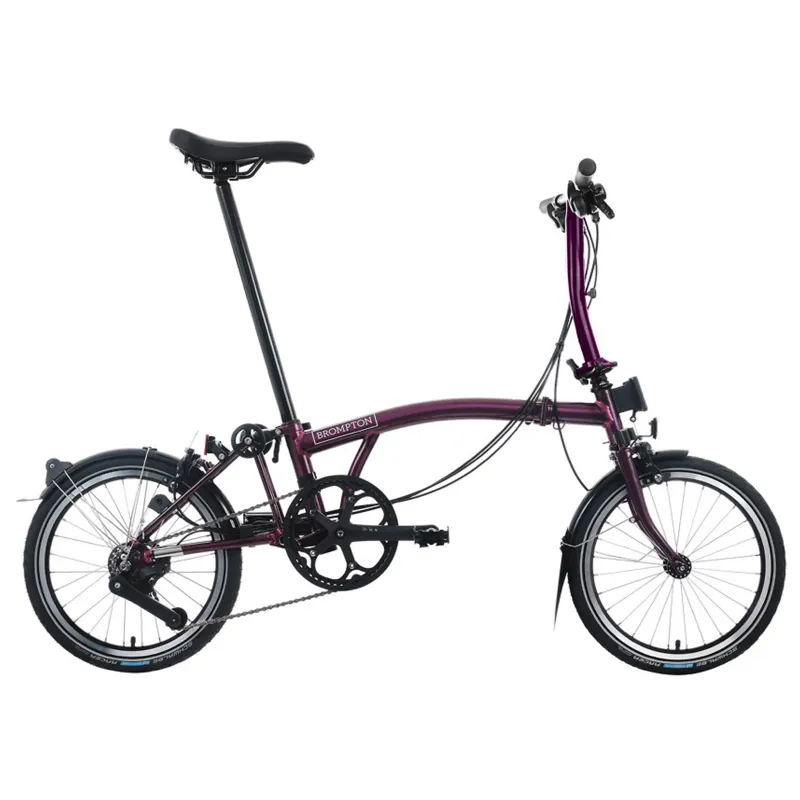 Brompton C Line 4 speed Folding Bike in Amethyst Lacquer-1