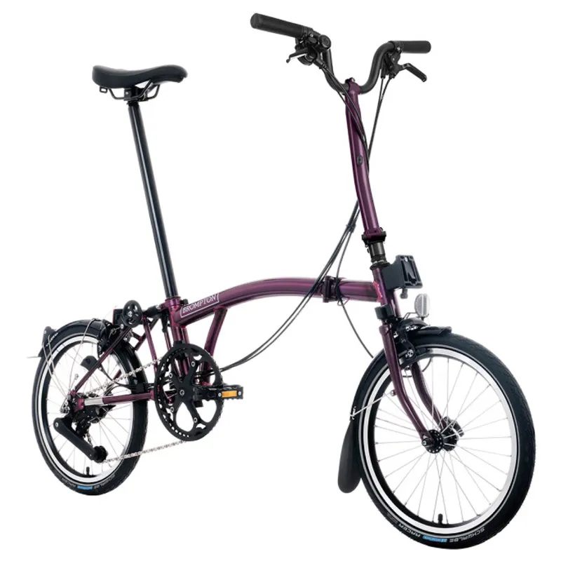 Brompton C Line 4 speed Folding Bike in Amethyst Lacquer-2