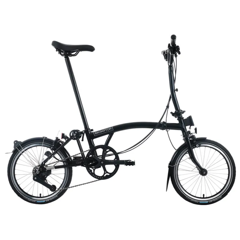 Brompton C Line 4 speed Folding Bike in Black-1