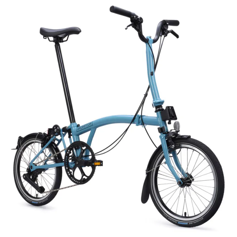 Brompton C Line 4 speed Folding Bike in Cloud Metallic-7