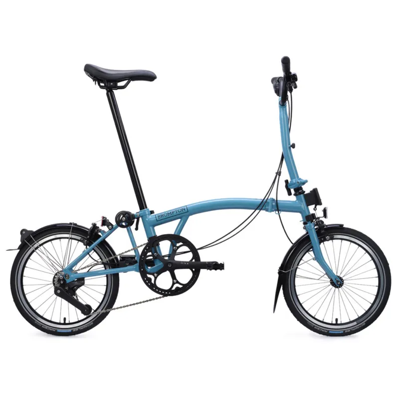 Brompton C Line 4 speed Folding Bike in Cloud Metallic-1