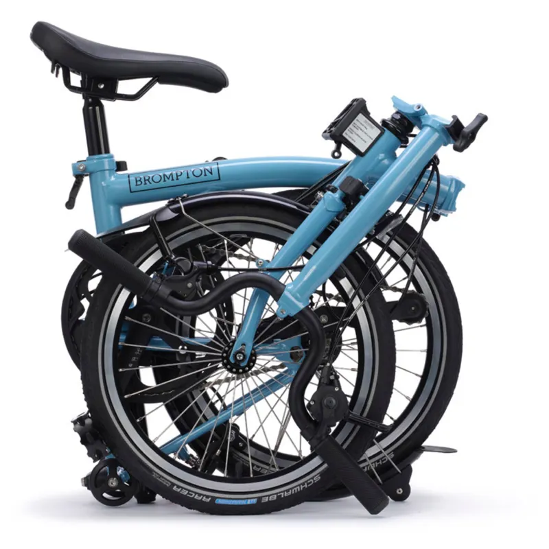 Brompton C Line 4 speed Folding Bike in Cloud Metallic-4