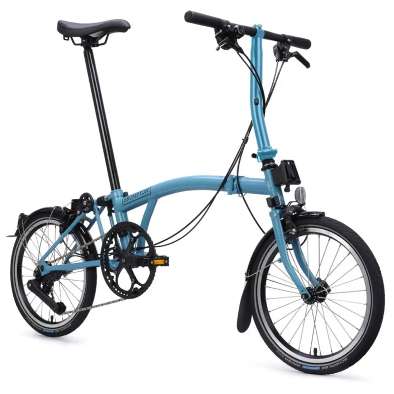 Brompton C Line 4 speed Folding Bike in Cloud Metallic-6