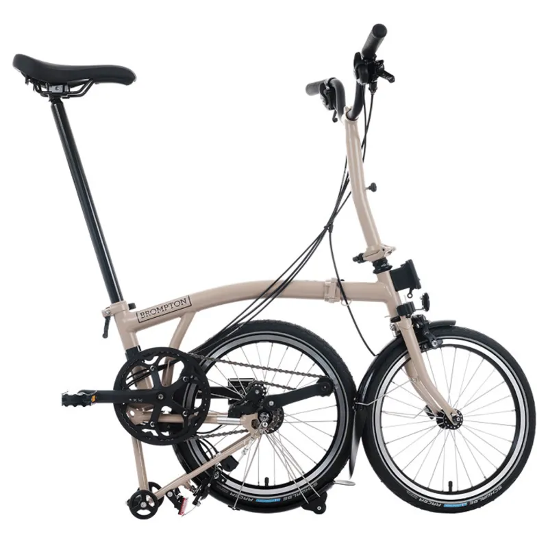 Brompton C Line 4 speed Folding Bike in Dune Sand-6