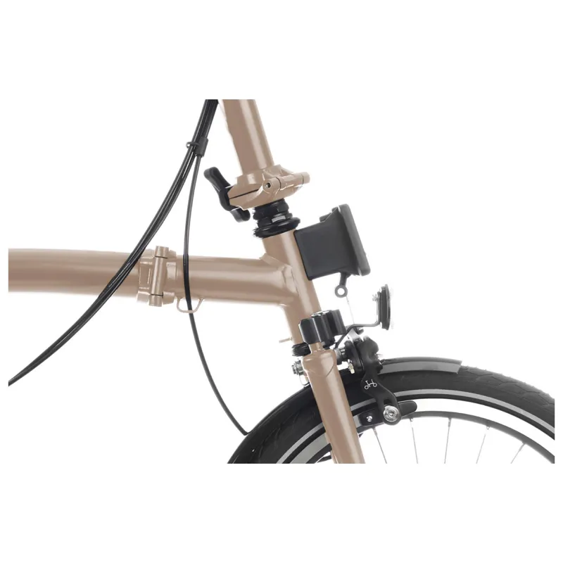 Brompton C Line 4 speed Folding Bike in Dune Sand-11