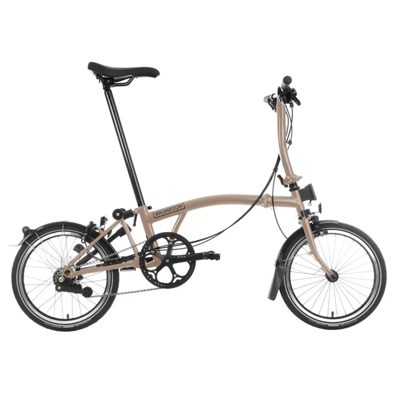 Brompton C Line 4 speed Folding Bike in Dune Sand-2