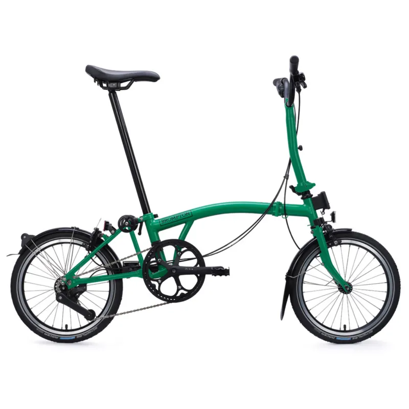 Brompton C Line 4 speed Folding Bike in Palm Green-1